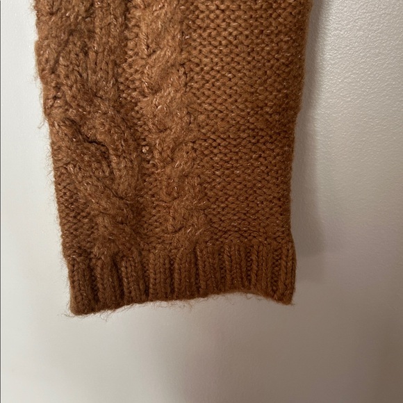 Zara Cropped Cable Knit Heavy Sweater - Brown Taupe- size M - Picture 8 of 8